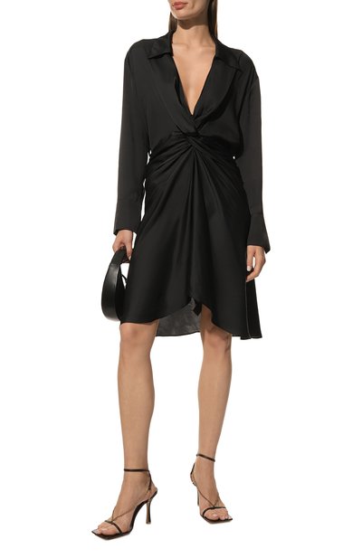Атласное платье ZADIG AND VOLTAIRE черного цвета по цене 52150 руб., арт. WWDR00023, фото 2 Атласное платье ZADIG AND VOLTAIRE, арт. WWDR00023, фото 2