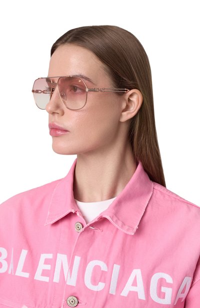 Солнцезащитные очки VINTAGE FRAMES, арт. B0SS D0UBLE R0PE 18KT TW0-T0NE G0LD/DUSTY R0SE, фото 3