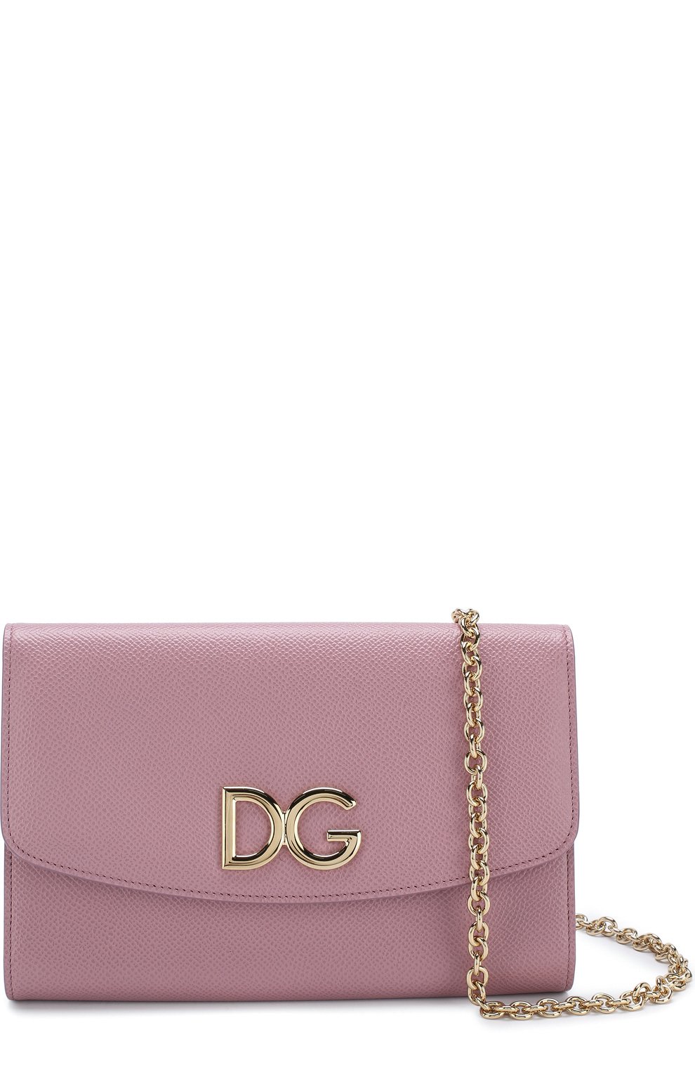 Кожаный клатч на цепочке DOLCE & GABBANA, арт. BI1028/AH338, фото 6