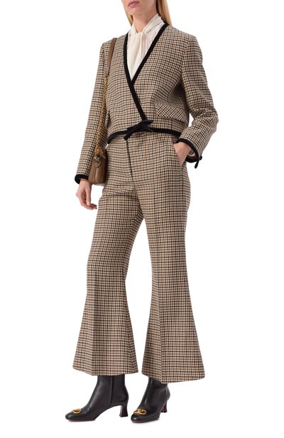 Женские шерстяные брюки VALENTINO, арт. 8B3RB6Z1/9WL