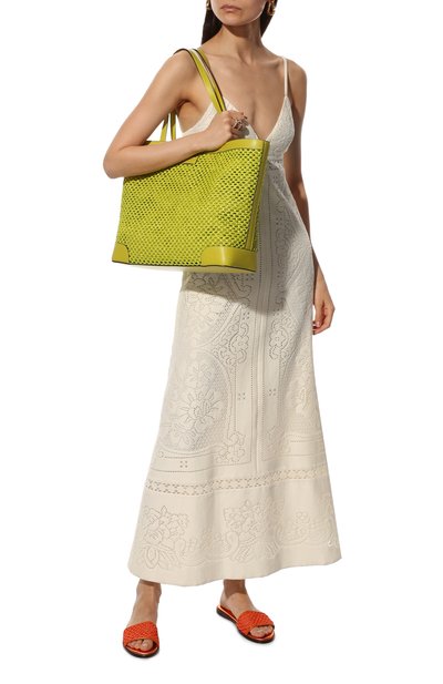 Сумка-тоут nine2five JIMMY CHOO салатового цвета по цене 109000 руб., арт. NINE2FIVE E/W/VQU, фото 3 Сумка-тоут nine2five JIMMY CHOO, арт. NINE2FIVE E/W/VQU, фото 3