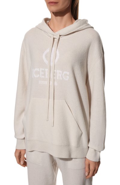 Худи из шерсти и кашемира ICEBERG, арт. 22I I2P0/A025/7054, фото 3