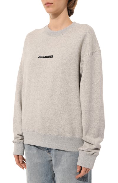 Хлопковый свитшот JIL SANDER, арт. J40GU0001/J20010, фото 3