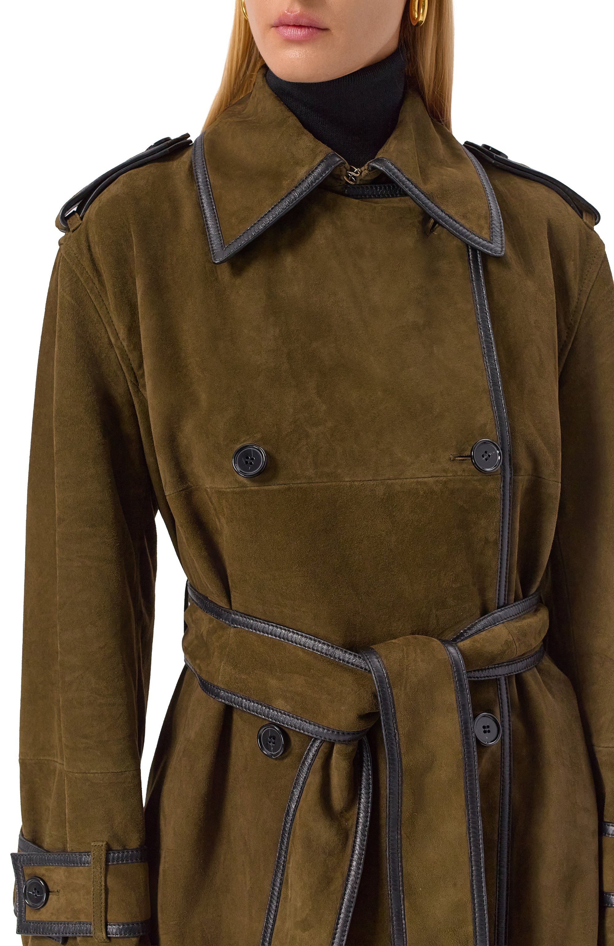 Замшевый тренч NINA RICCI, арт. 25AUMA015/G00022, фото 5