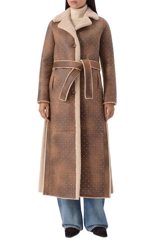 Двусторонняя дубленка Forte Dei Marmi Couture 25WF7582M Коричневый  25WF7582M Фото 3