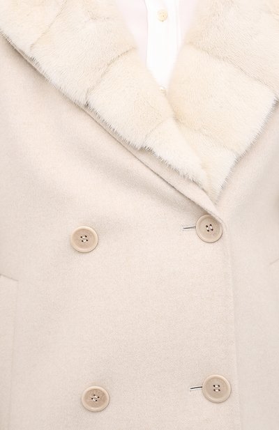 Кашемировое пальто с мехом норки LORO PIANA, арт. FAL2213, фото 5