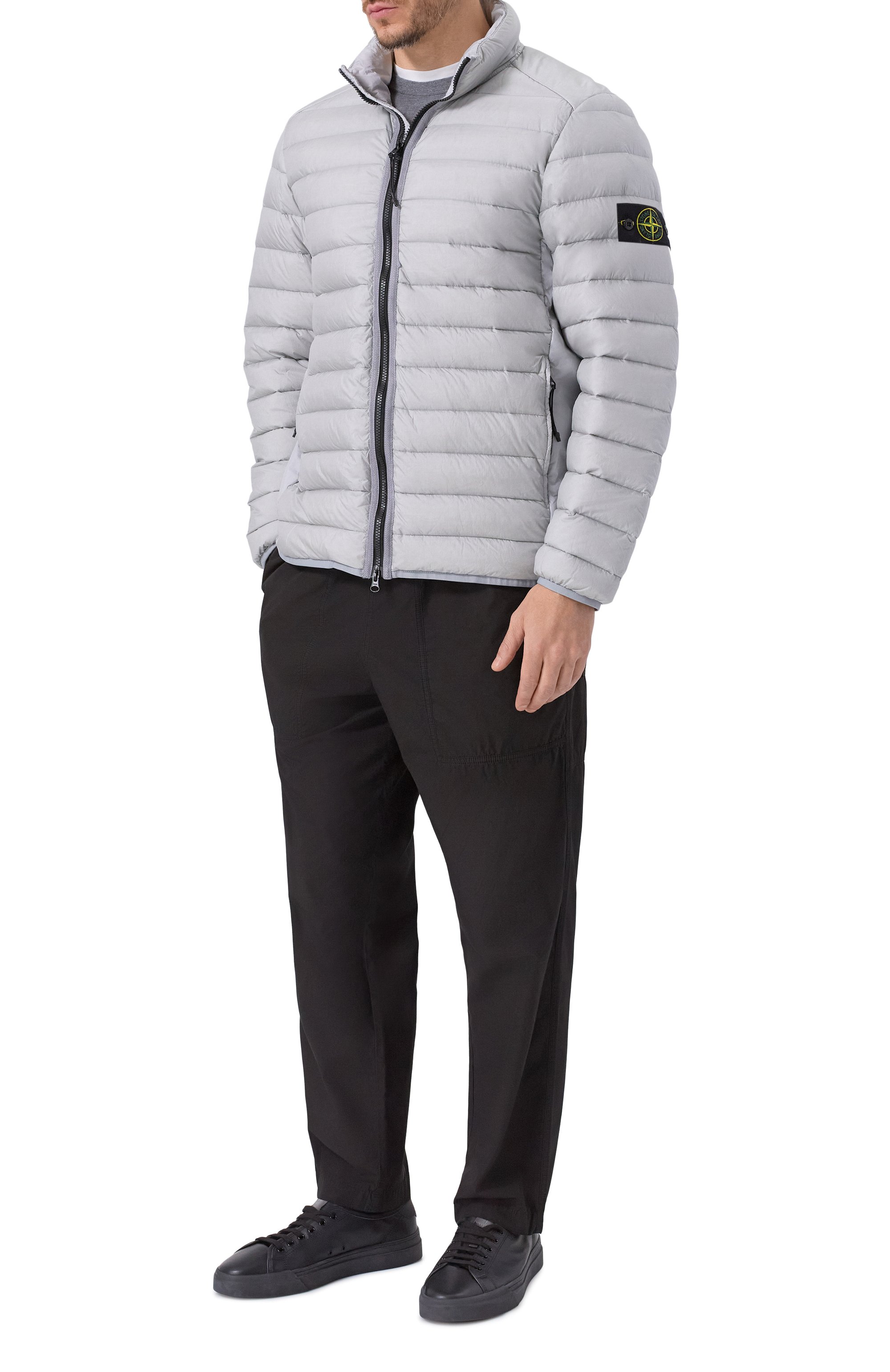 Пуховая куртка STONE ISLAND светло-серого цвета по цене 92650 руб., арт. K1S154100429-S0024, фото 2 Пуховая куртка STONE ISLAND, арт. K1S154100429-S0024, фото 2