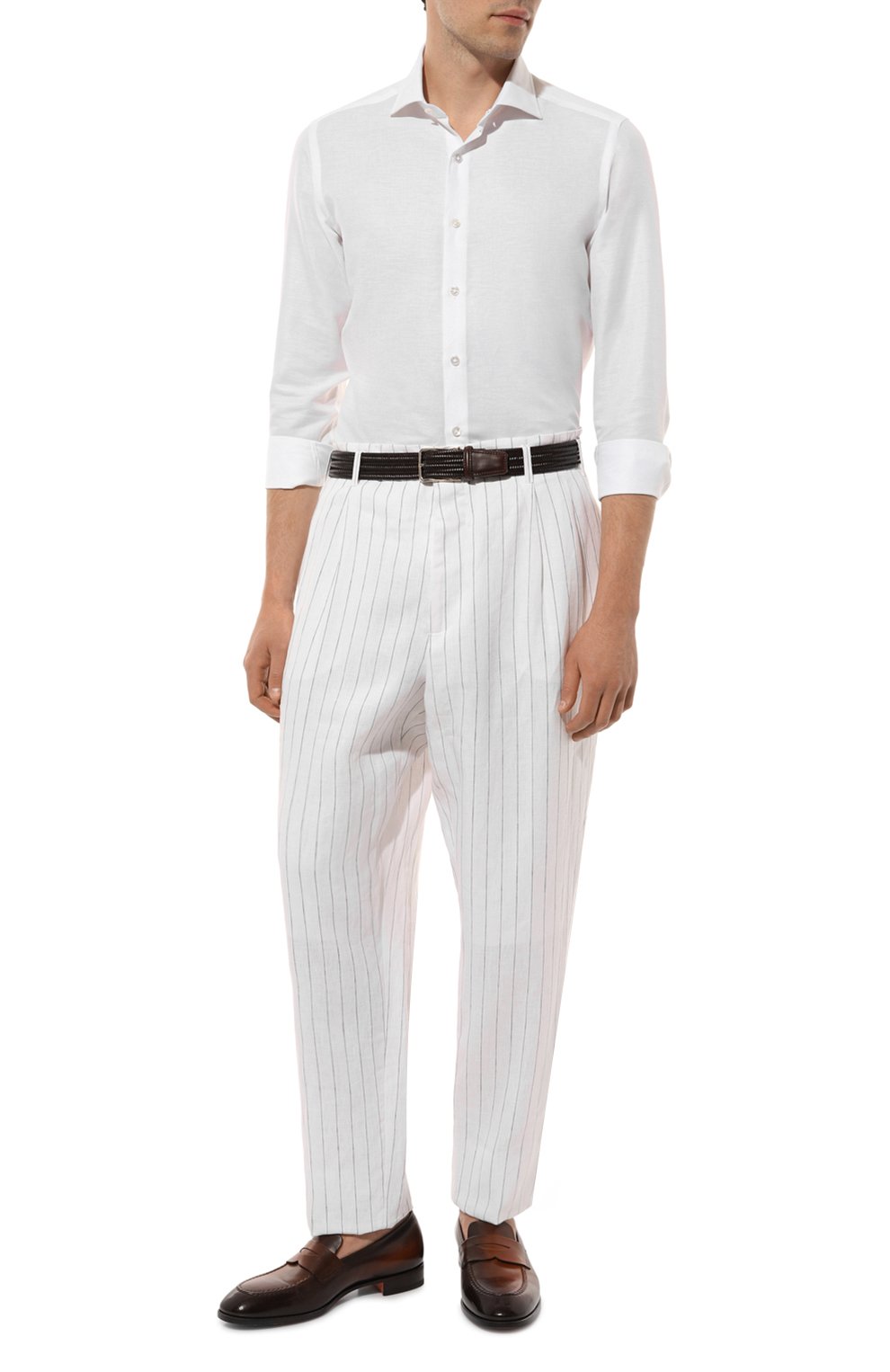 Льняные брюки BRUNELLO CUCINELLI, арт. MB401B2304, фото 2