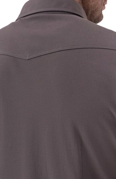 Хлопковая рубашка BRUNELLO CUCINELLI, арт. ME8546666, фото 5