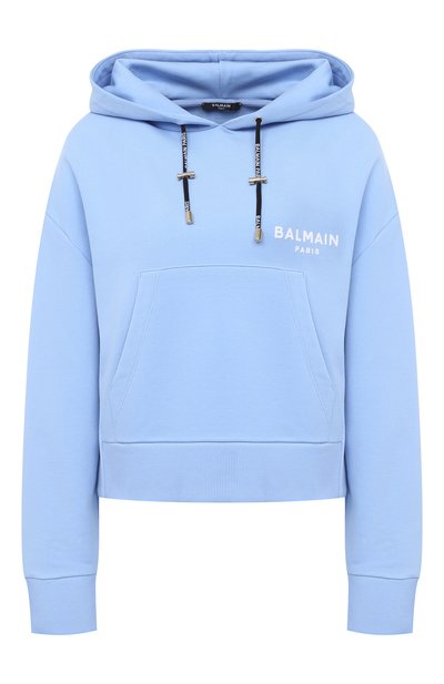Женский хлопковое худи BALMAIN, арт. UF13792/I383