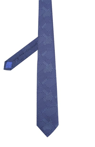 Шелковый галстук с узором TURNBULL & ASSER, арт. TIE002-BB206, фото 2