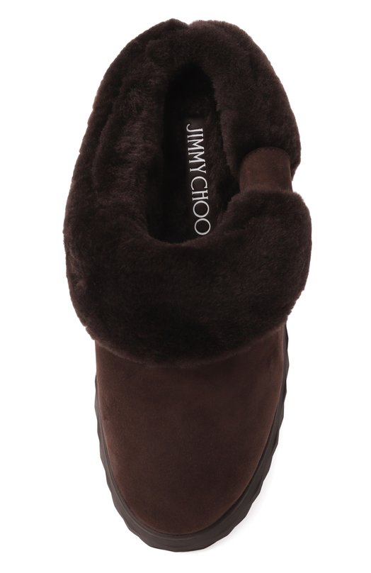 Замшевые сабо Diamond Maxi Jimmy Choo DIAM0ND MAXI MULE/F/FUW Коричневый  DIAM0ND MAXI MULE/F/FUW Фото 6