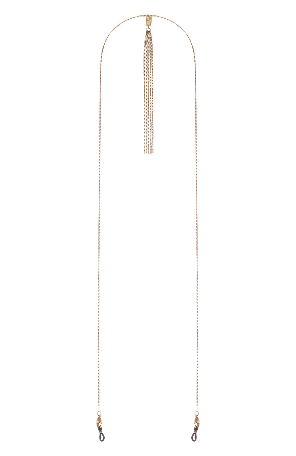 Цепочка для очков CAROLINE ABRAM золотого цвета по цене 4200 руб., арт. CHAINETTE TRI0 METALL SINGLE BR0WN, фото 1 Цепочка для очков CAROLINE ABRAM, арт. CHAINETTE TRI0 METALL SINGLE BR0WN, фото 1
