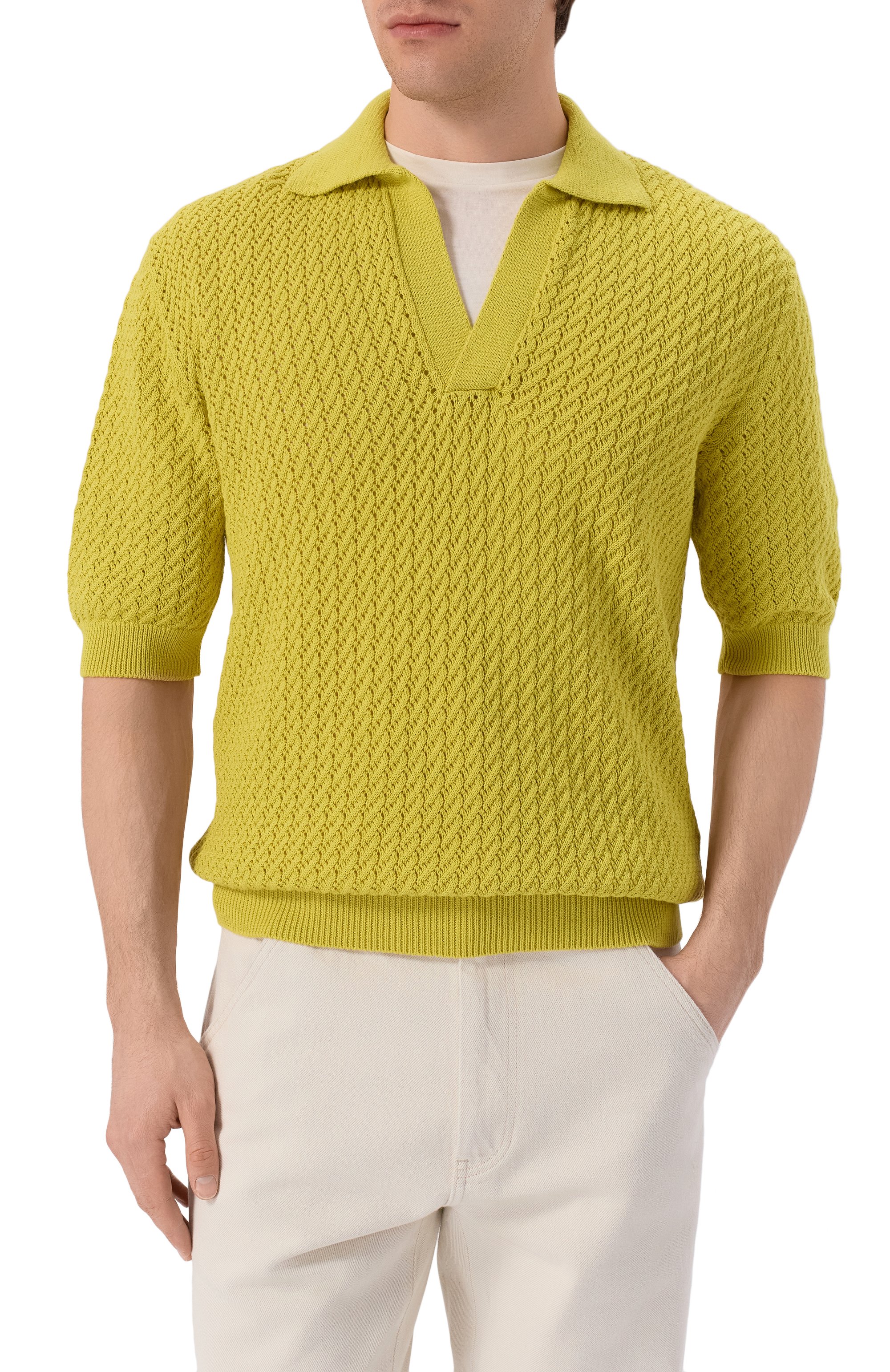 Хлопковое поло ANDREA CAMPAGNA, арт. M5426-9022, фото 3