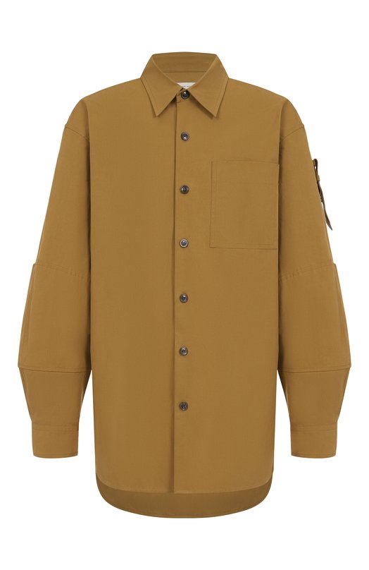 Хлопковая рубашка Dries Van Noten 020775-2218-712 Бежевый 020775-2218-712