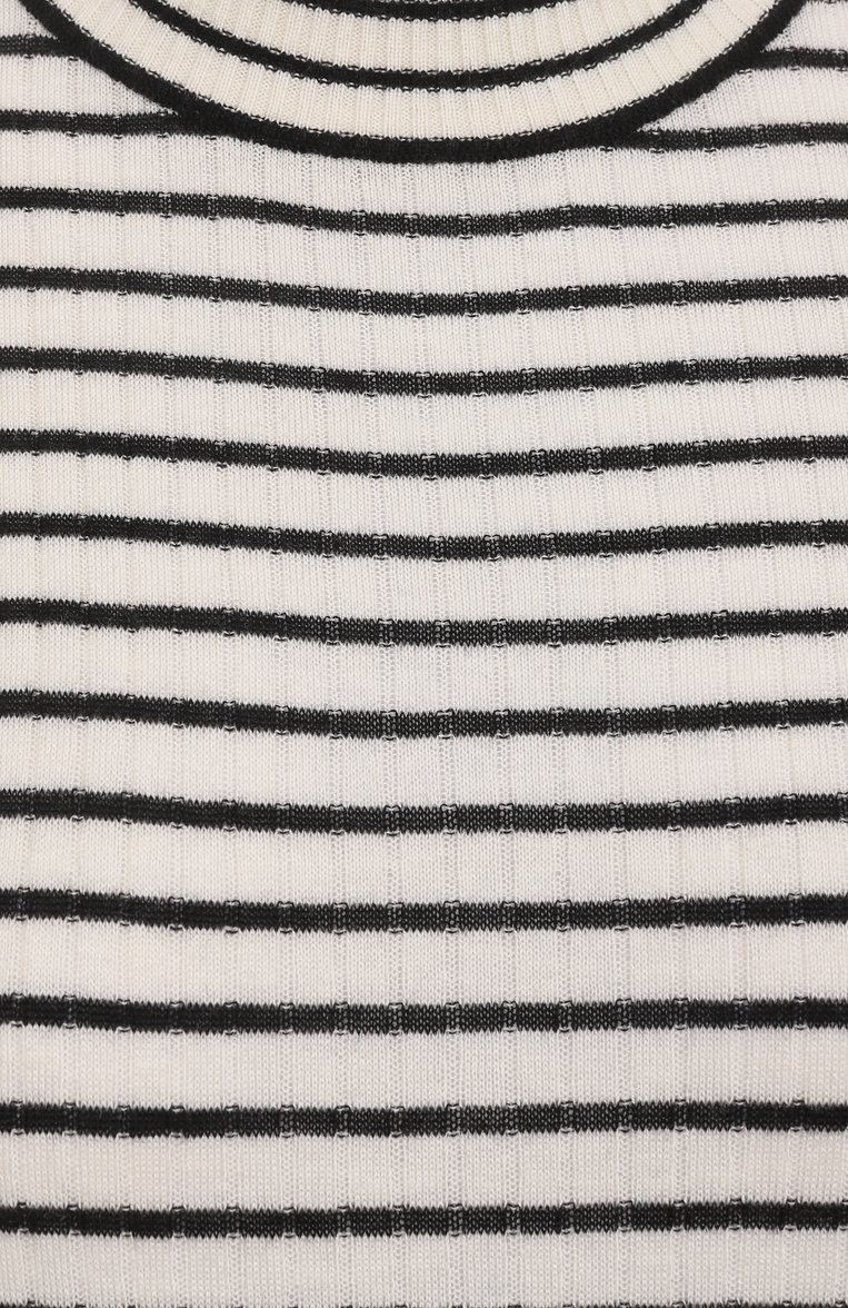 Женская водолазка из шерсти и шелка MAX MARA STUDIO молочного цвета, арт. FIEMME | Фото 6 (Длина (для топов): Стандартные; Материал внешний: Шерсть, Шелк; Рукава: Короткие; Женское Кросс-КТ: Водолазка-одежда; Стили: Кэжуэл; Кросс-КТ: Трикотаж; Автоматизация ТО: Проставлено; Автоматизация состава: Проставлено)