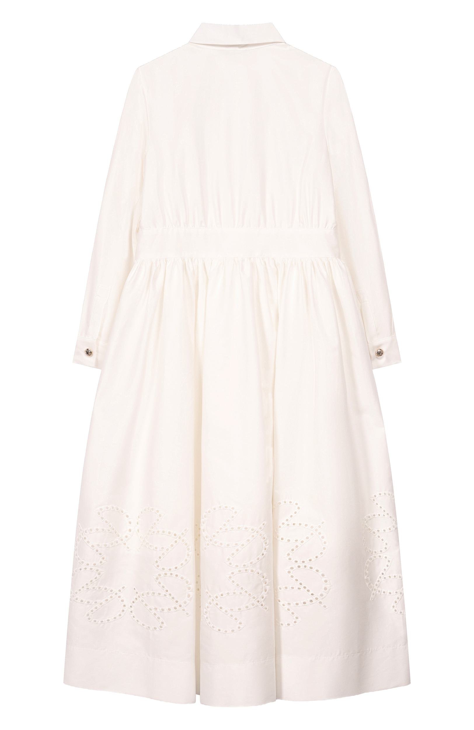 Хлопковое платье ELIE SAAB JUNIOR, арт. EFAB127 MX/TS0724RIC06, фото 2
