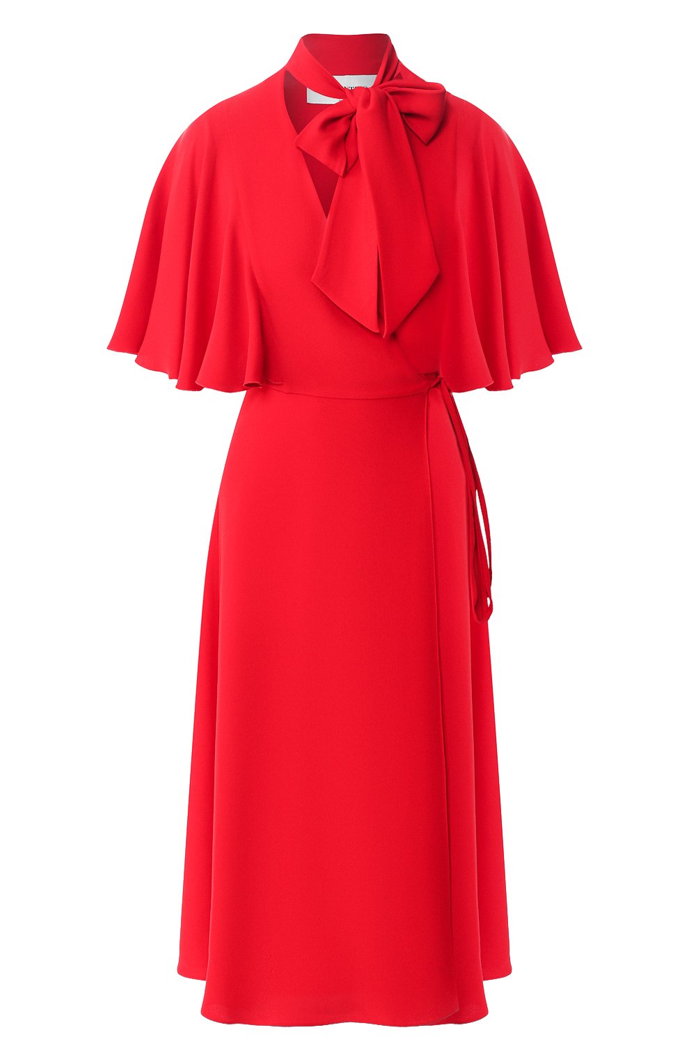 Шелковое платье VALENTINO красного цвета по цене 339500 руб., арт. RB3VAKS61MM, фото 1 Шелковое платье VALENTINO, арт. RB3VAKS61MM, фото 1