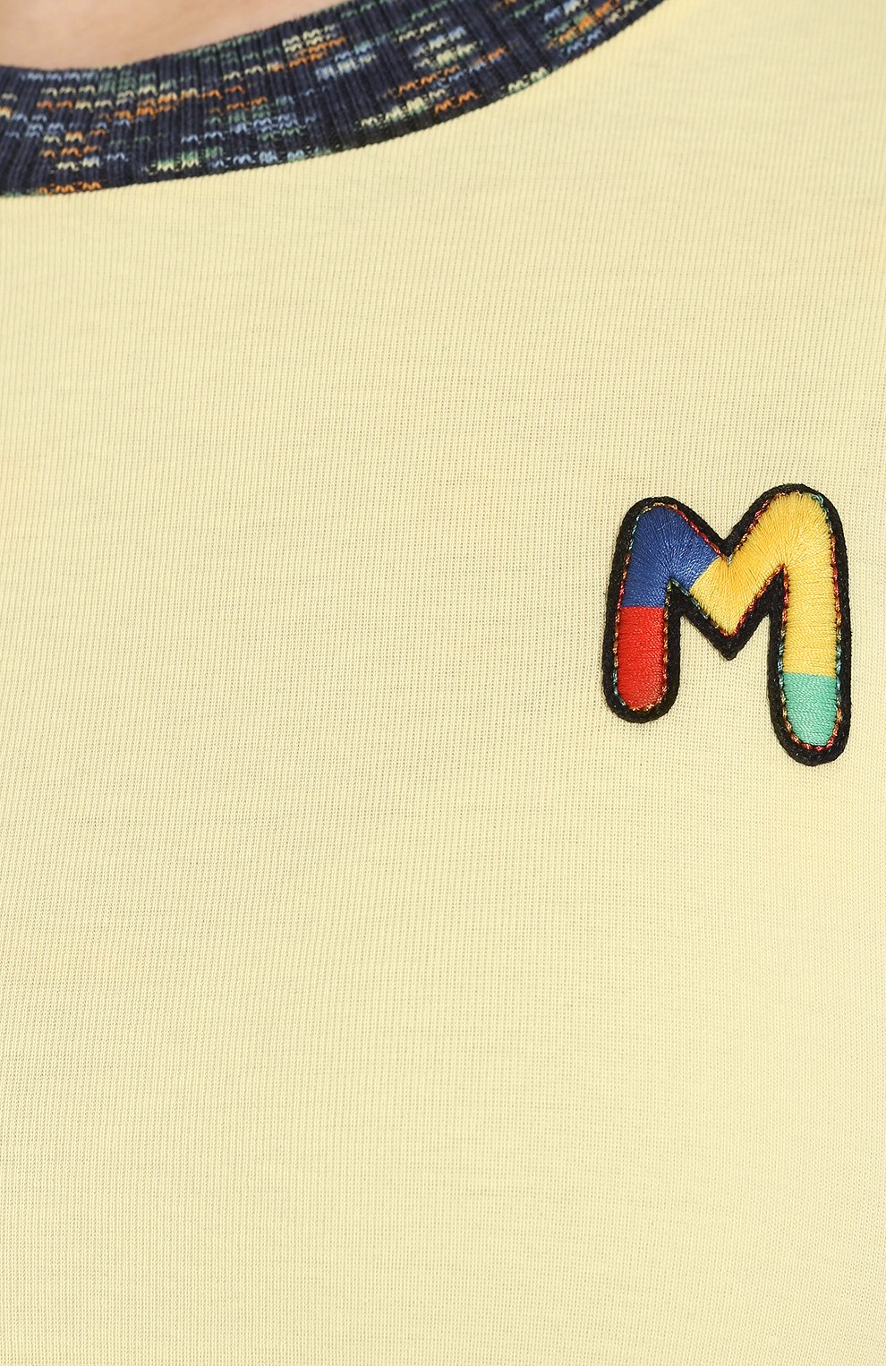 Хлопковая футболка M MISSONI желтого цвета по цене 8995 руб., арт. 2DL00046/2J002U, фото 5 Хлопковая футболка M MISSONI, арт. 2DL00046/2J002U, фото 5