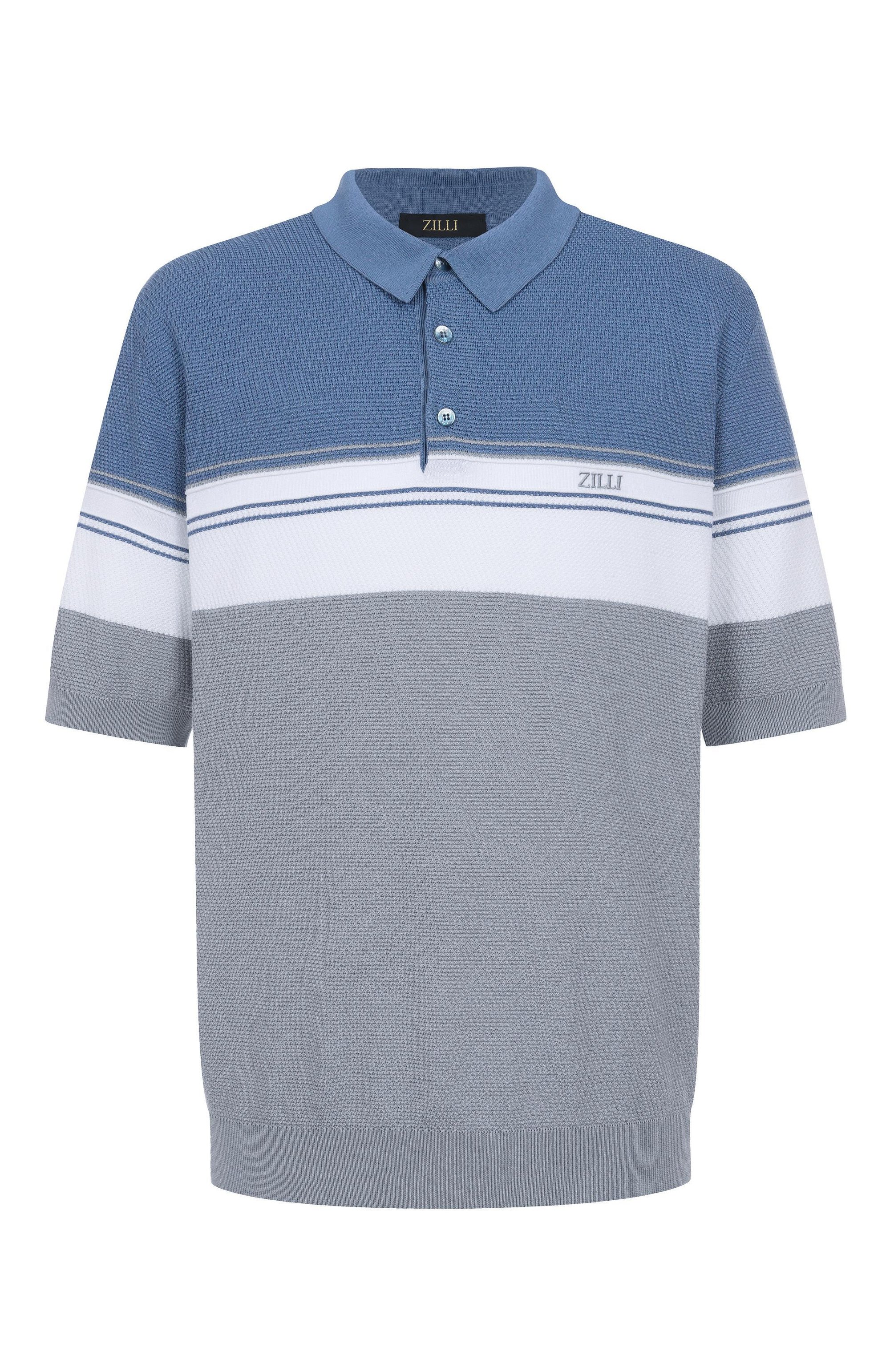 Поло из хлопка и шелка ZILLI, арт. KBP002M0142VTHL00/64, фото 1