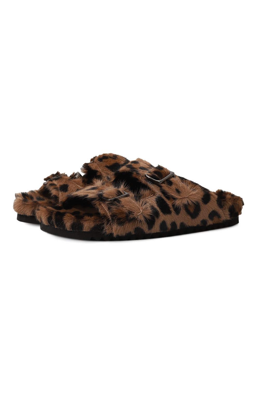 Меховые шлепанцы ary SIMONETTA RAVIZZA леопардового цвета по цене 72700 руб., арт. S04S001K1/973, фото 1 Меховые шлепанцы ary SIMONETTA RAVIZZA, арт. S04S001K1/973, фото 1