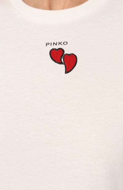 Хлопковая футболка PINKO, арт. 100789/A1P8, фото 5