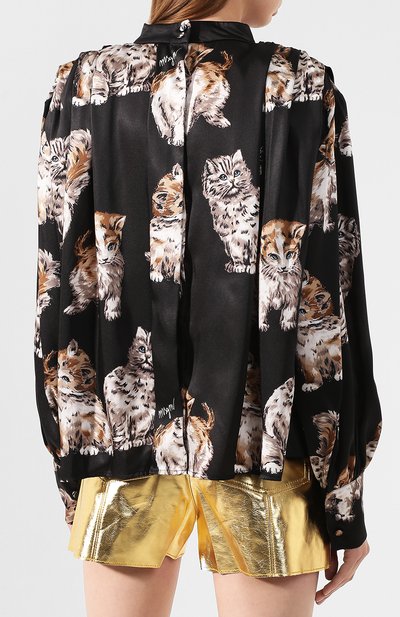 Блузка с принтом MSGM, арт. 2741MDM05C 195663, фото 4