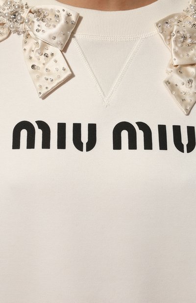 Свитшот MIU MIU, арт. MJL741-1WAP-F0009, фото 5