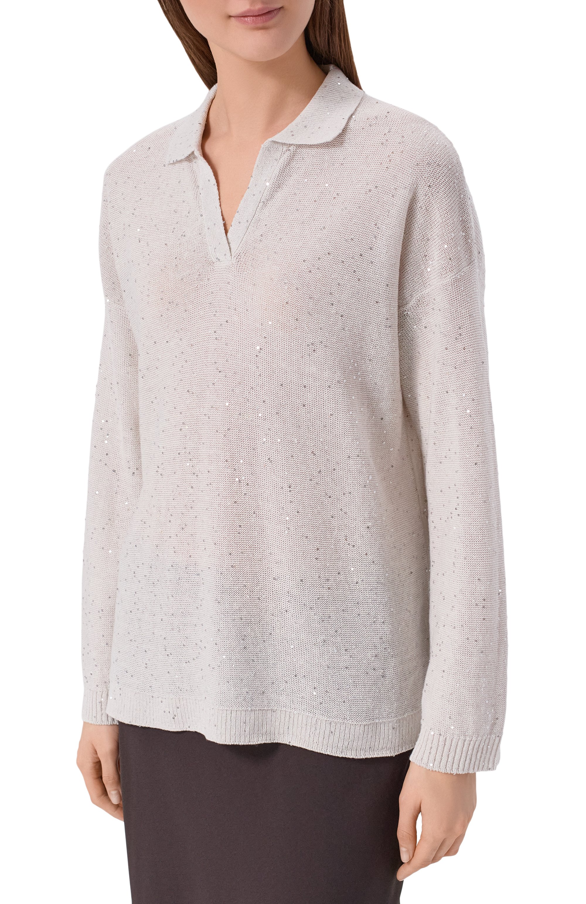 Поло изо льна и хлопка ANTONELLI FIRENZE, арт. 41781Q/01625, фото 3