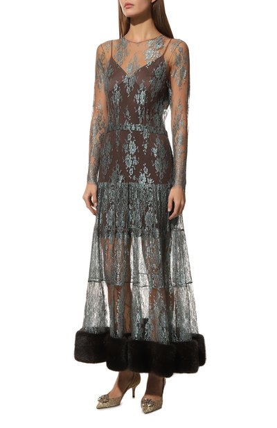 Платье с отделкой из меха норки YANA DRESS, арт. 1-23/7-001-КП550МН, фото 3