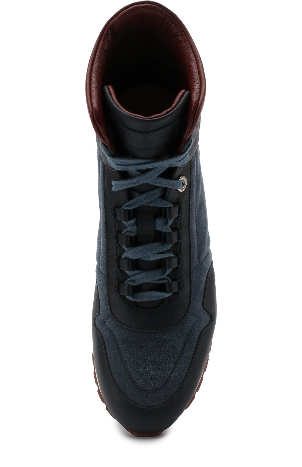 Высокие комбинированные кроссовки на шнуровке LORO PIANA, арт. FAG3629, фото 5