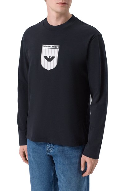 Хлопковый лонгслив EMPORIO ARMANI, арт. EM005552/AF25183, фото 3