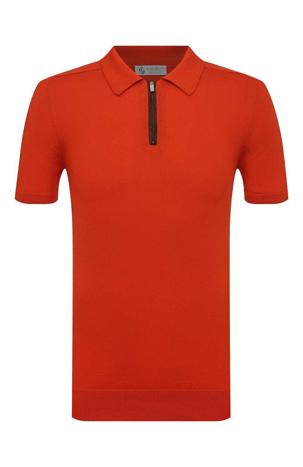 Хлопковое поло IL BORGO CASHMERE оранжевого цвета по цене 65050 руб., арт. 56-1963M0DG0, фото 1 Хлопковое поло IL BORGO CASHMERE, арт. 56-1963M0DG0, фото 1