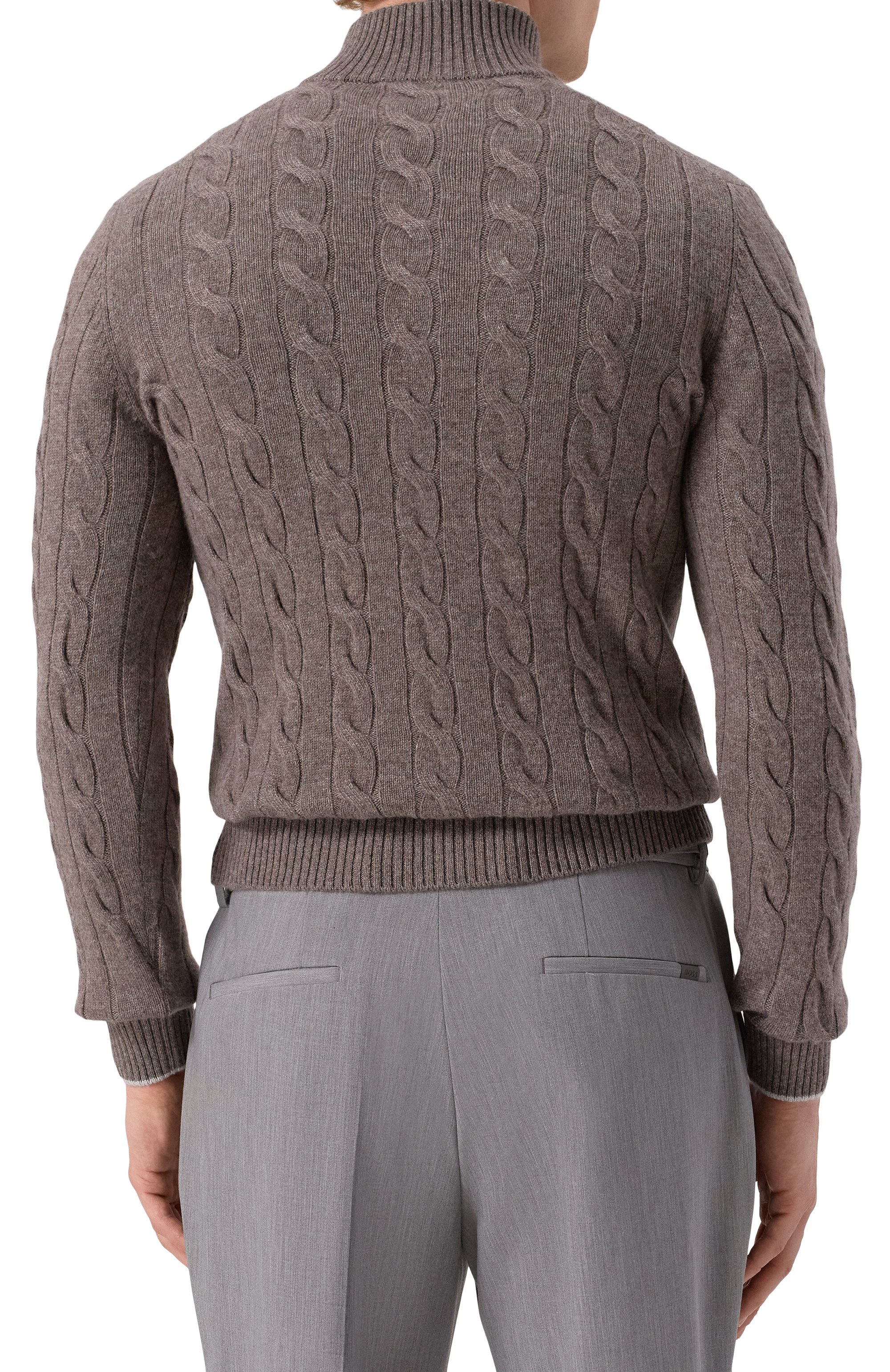 Кашемировый джемпер GRAN SASSO коричневого цвета по цене 89250 руб., арт. 23151/15572, фото 4 Кашемировый джемпер GRAN SASSO, арт. 23151/15572, фото 4