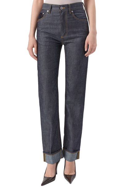 Джинсы BOTTEGA VENETA темно-синего цвета по цене 139000 руб., арт. 831607/V5SN0, фото 3 Джинсы BOTTEGA VENETA, арт. 831607/V5SN0, фото 3