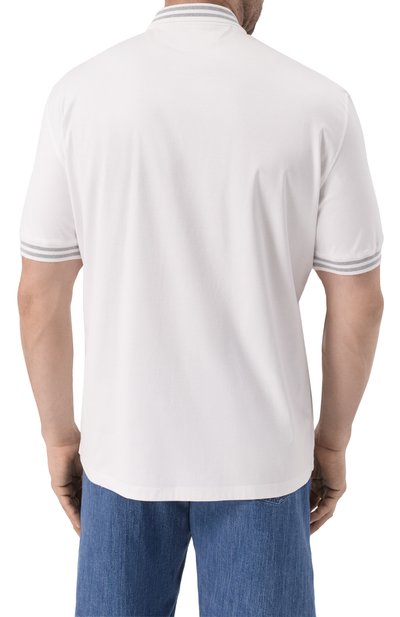 Хлопковое поло BRUNELLO CUCINELLI, арт. M0B133940W, фото 4