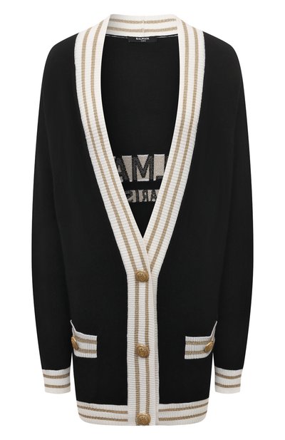 Женский кардиган из шерсти и кашемира BALMAIN, арт. AF1K0000KD97