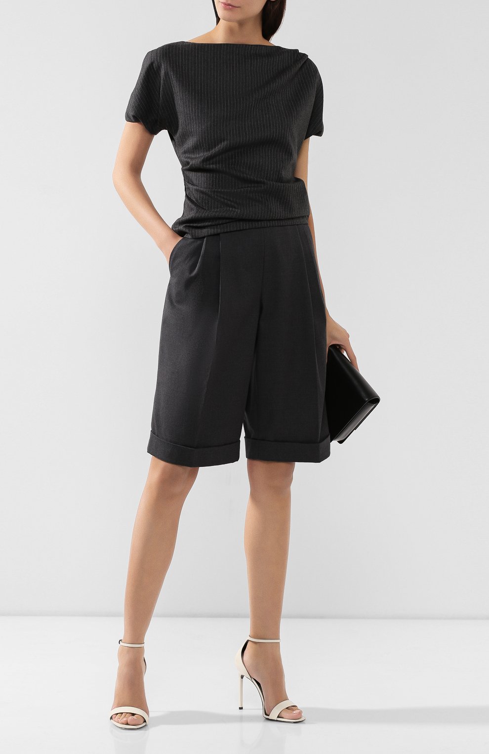 Шорты из смеси хлопка и шерсти DRIES VAN NOTEN, арт. 192-30937-8285, фото 2