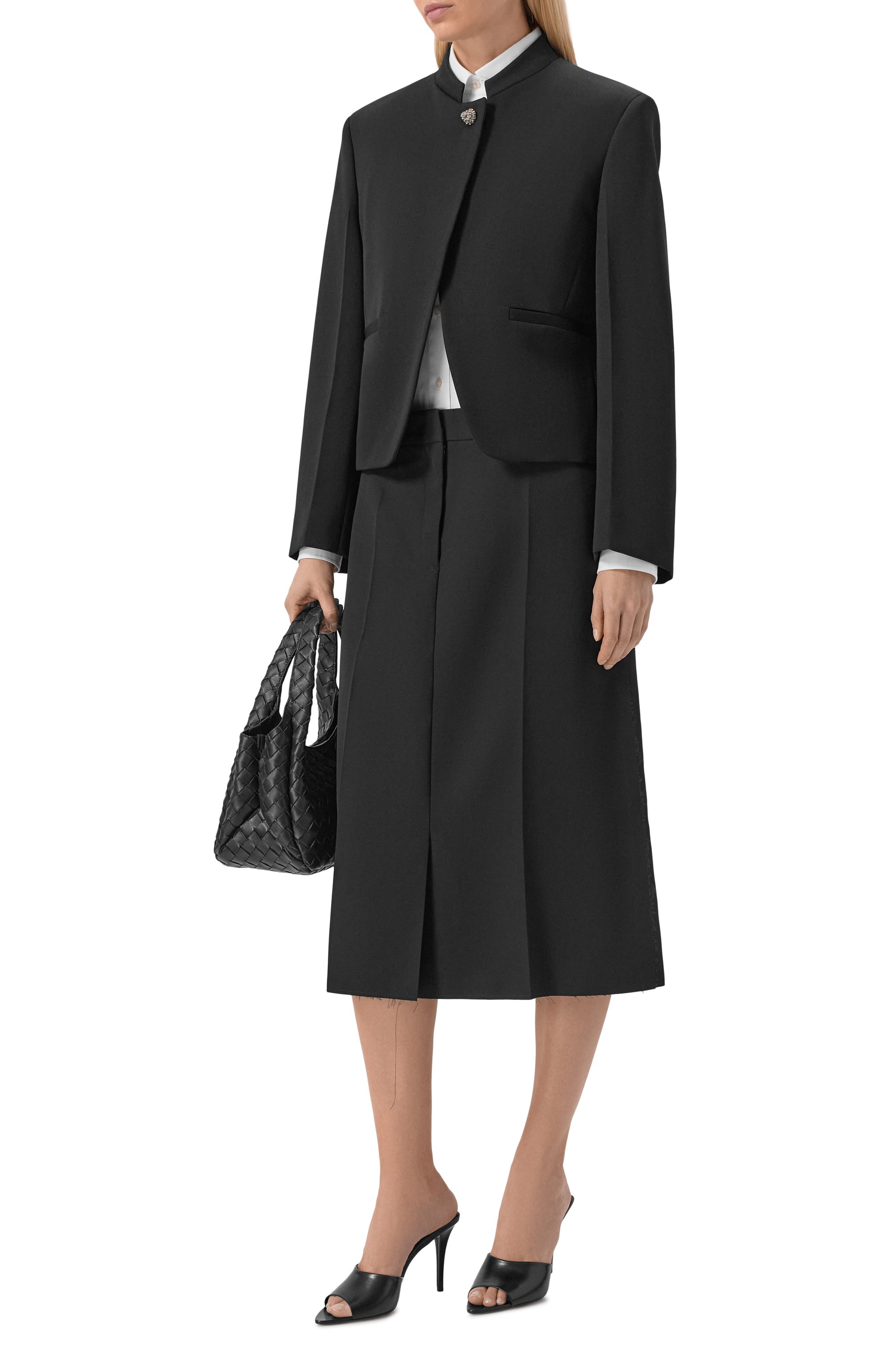 Шерстяной жакет JIL SANDER черного цвета по цене 370500 руб., арт. J01BN0142/J40021, фото 2 Шерстяной жакет JIL SANDER, арт. J01BN0142/J40021, фото 2