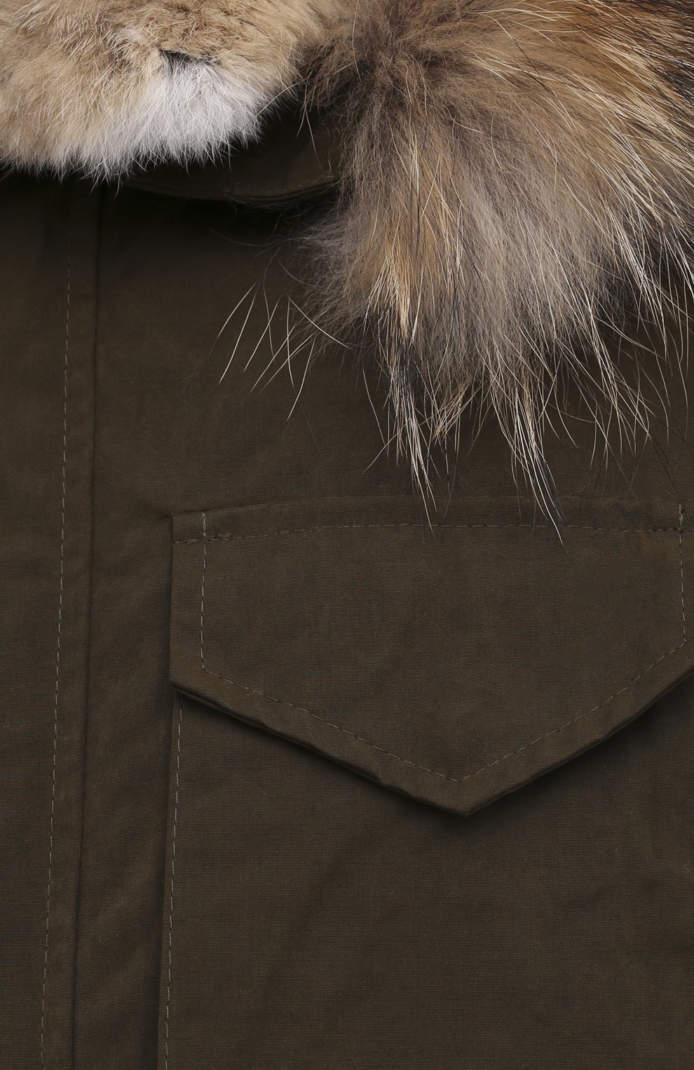 Парка с меховой подкладкой BARBED зеленого цвета по цене 199500 руб., арт. A20-FJMC20TMC, фото 6 Парка с меховой подкладкой BARBED, арт. A20-FJMC20TMC, фото 6