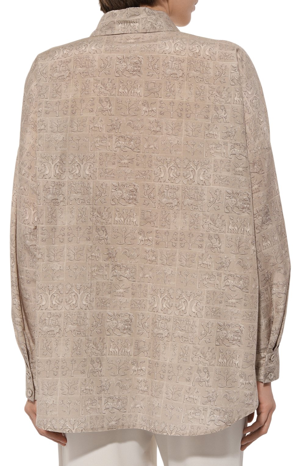 Рубашка из хлопка и шелка AKHMADULLINA, арт. 1225.2BL829/C102, фото 4