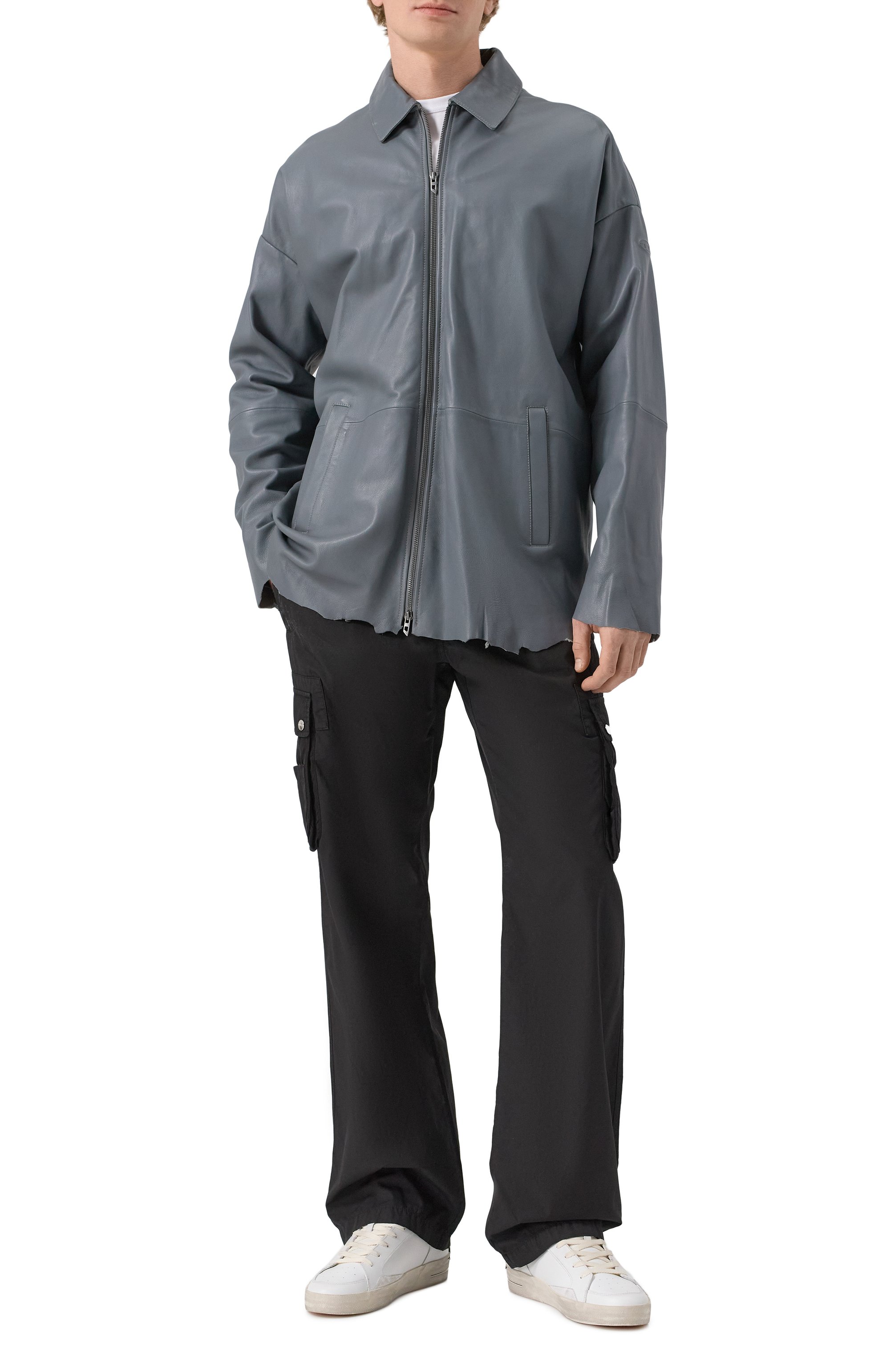 Кожаная рубашка DIESEL, арт. A17704/0SLBK, фото 2