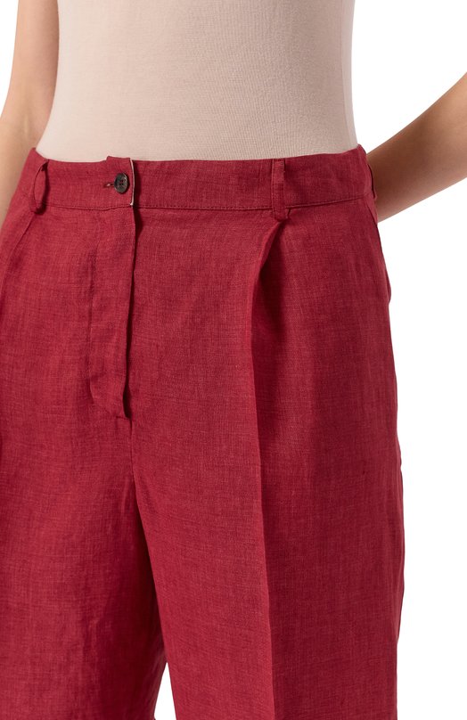 Льняные шорты Kiton D51115K0903E01 Бордовый  D51115K0903E01 Фото 5