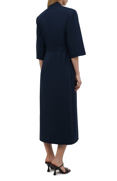 Хлопковое платье DRIES VAN NOTEN темно-синего цвета по цене 89650 руб., арт. 211-11096-2017, фото 4 Хлопковое платье DRIES VAN NOTEN, арт. 211-11096-2017, фото 4