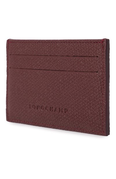 Кожаный футляр для кредитных карт LONGCHAMP бордового цвета по цене 14800 руб., арт. L3218HFP/HFP, фото 2 Кожаный футляр для кредитных карт LONGCHAMP, арт. L3218HFP/HFP, фото 2