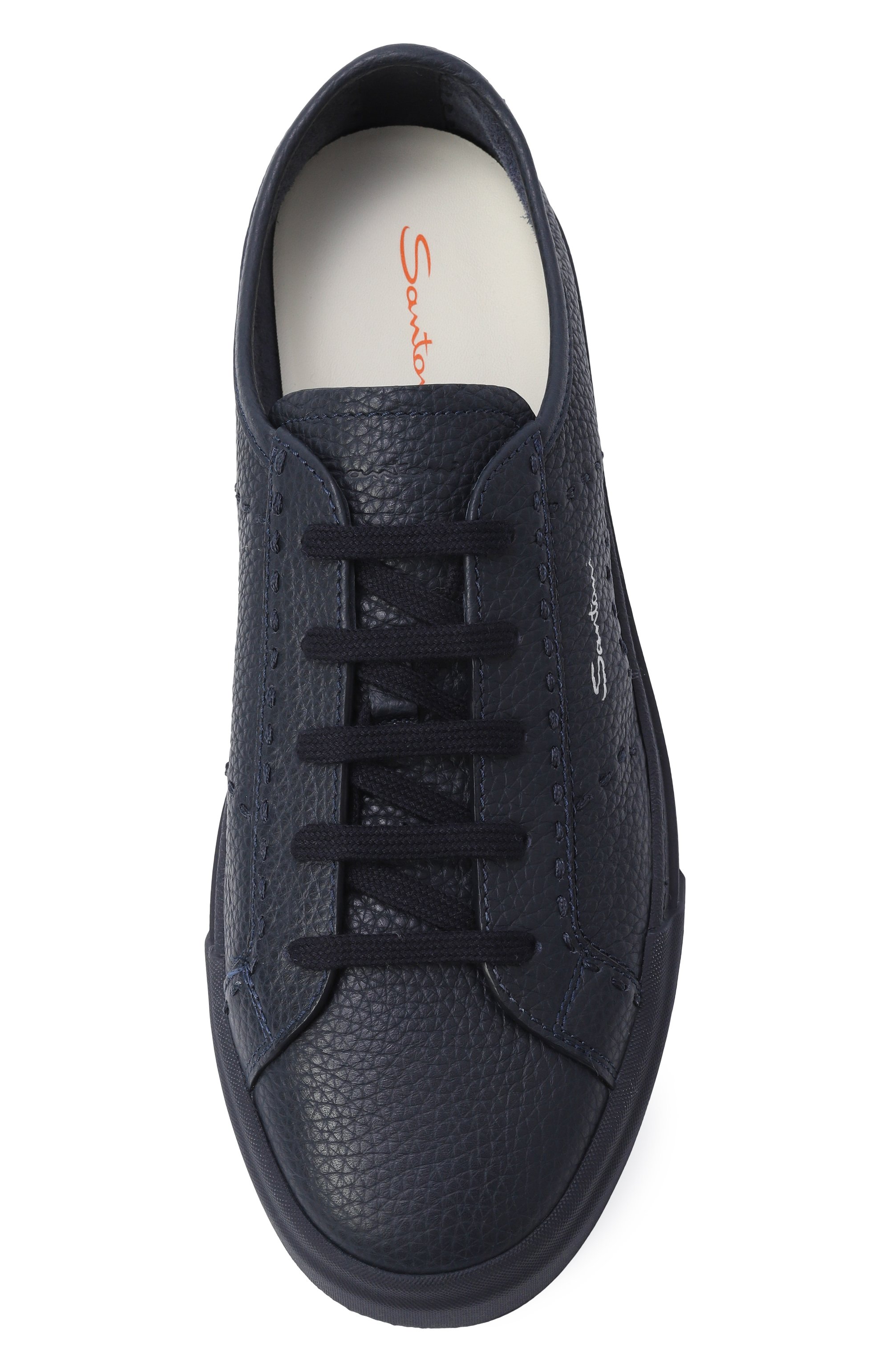 Кожаные кеды gloria SANTONI, арт. MBGG220630CNTMIA, фото 6