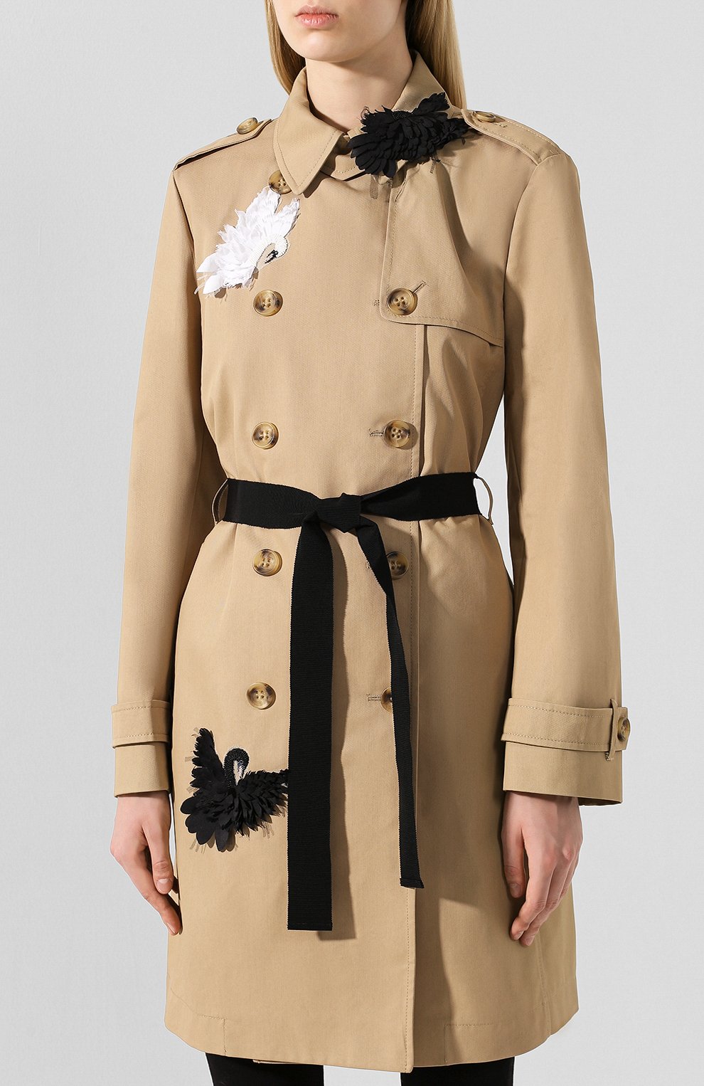 Хлопковый тренч REDVALENTINO, арт. SR3CHA10/2R3, фото 3