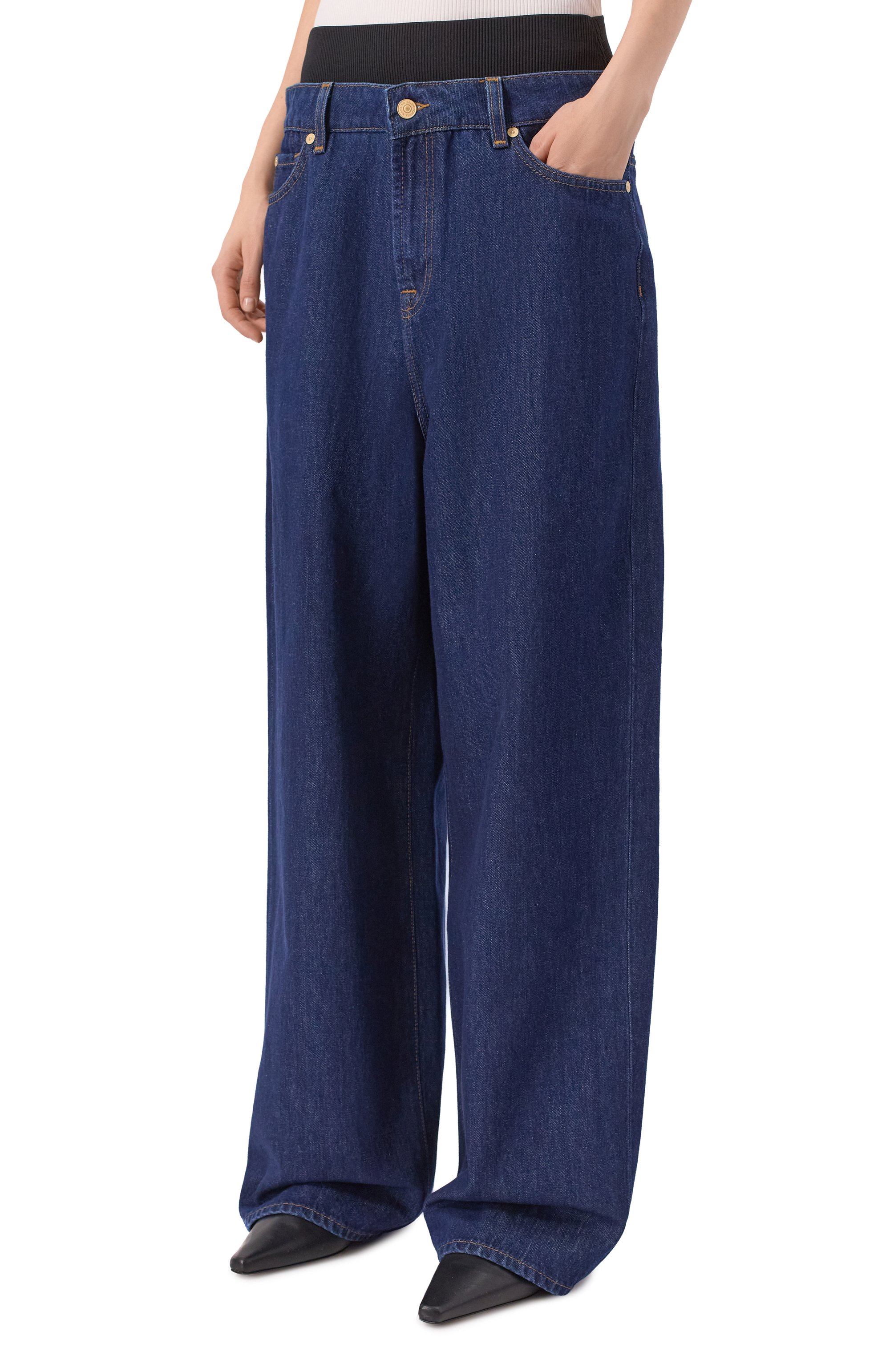 Джинсы banded slouchy wide 7 FOR ALL MANKIND, арт. 7U4T0E52-1ZI, фото 3