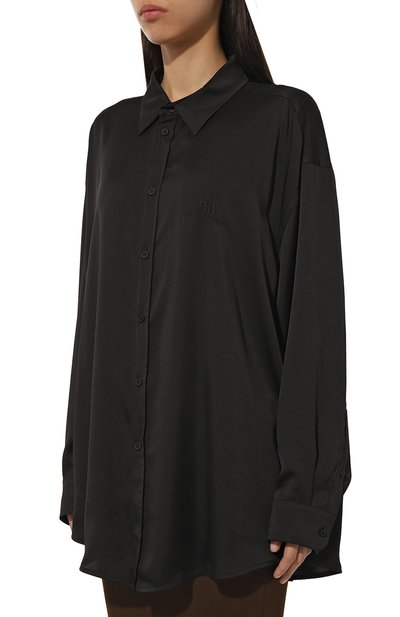 Рубашка BALENCIAGA черного цвета по цене 130000 руб., арт. 796980/TM031, фото 3 Рубашка BALENCIAGA, арт. 796980/TM031, фото 3