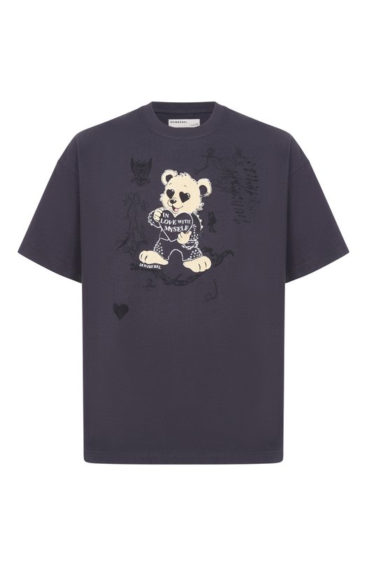 Хлопковая футболка DOMREBEL M M0I/T-SHIRT Серый M M0I/T-SHIRT